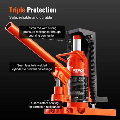 Close-up of Air Hydraulic Claw Jack For Machinery 5 Ton Top Lift 2.5 Ton Toe Lift showing lifting arm and cylinder details