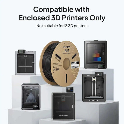 ASA 1.75mm 1Kg UV Weather Resistant 3D Printer Filament with enclosed 3D printers, not for i3 printers
