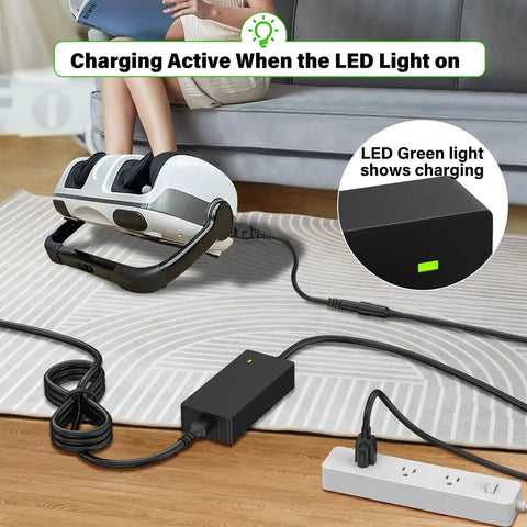 24V Foot Massager Charger Replacement Cord For Shiatsu Foot Massager Deep Kneading Machine With Heat Therapy