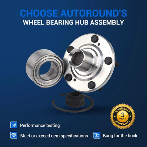 Front Wheel Bearing Hub Assembly For Honda CRV 2002 2006 And Honda Element 2003 2011 Direct Replacement With 5 Lug Fitment