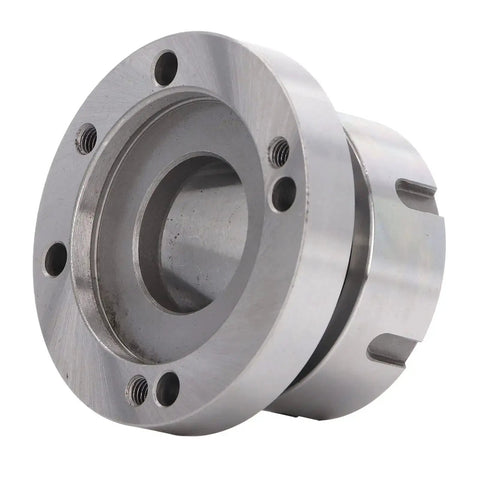 ER40 Collet Lathe Chuck Carbon Steel Heavy Duty Compact Replacement 80 mm Diameter For CNC Milling Machines Back Plate Mount Ready