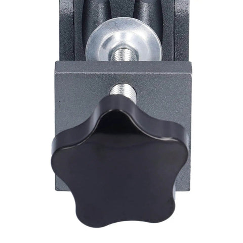 Close-up of the 52 Piece Oblique Pocket Hole Jig Kit With 15 Degree Adjustable Drilling Guide Positioner For Woodworking And Furniture Assembly.