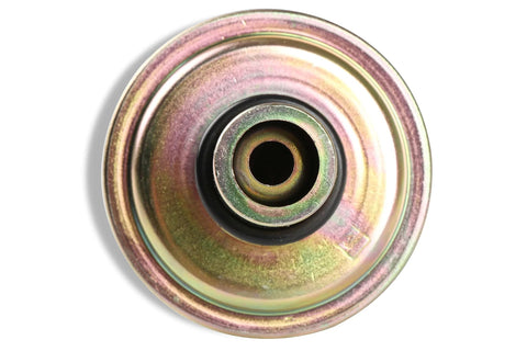 B&M 20234 adjustable vacuum modulator, automotive part, metal circular component with rainbow zinc finish