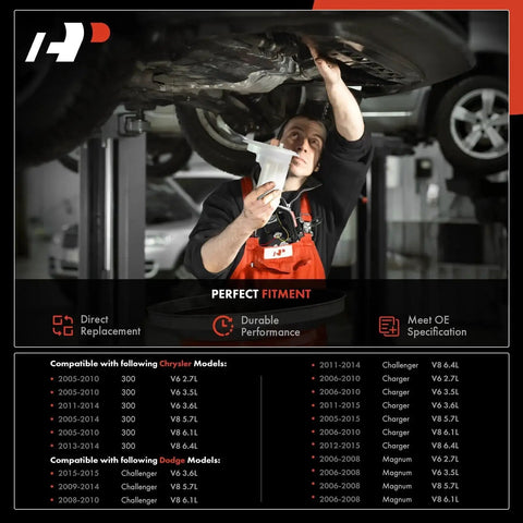Technician installing Rear Right Fuel Filter Assembly That Fits Dodge Charger Challenger Magnum And Chrysler 300 2005 Through 2015