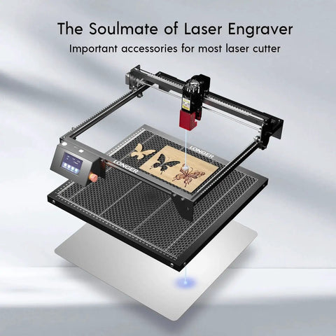 Honeycomb Working Table For CO2 And Diode Laser Engravers, 15.7 By 15.7 Inch Bed With Aluminum Plate For Fast Heat Dissipation