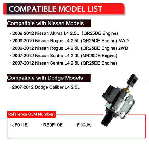 CVT Transmission Step Motor For Nissan Altima Rogue Sentra And Dodge Caliber 2 0L 2 5L 4 Cylinder Replaces JF011E RE0F10E