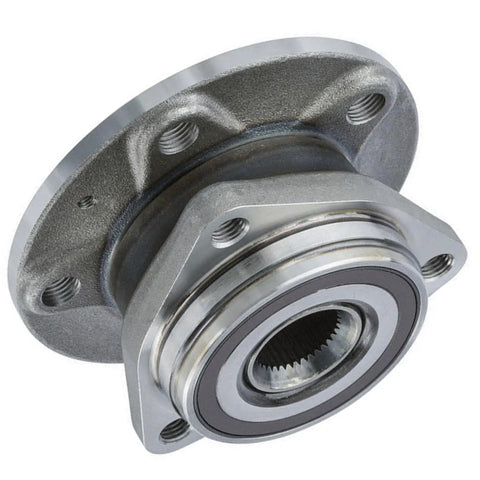 Pair Front Wheel Bearing Hubs Assembly For 2015-2020 Volkswagen Golf, 2019-2023 Jetta, 5 lug 3-bolt flange close-up