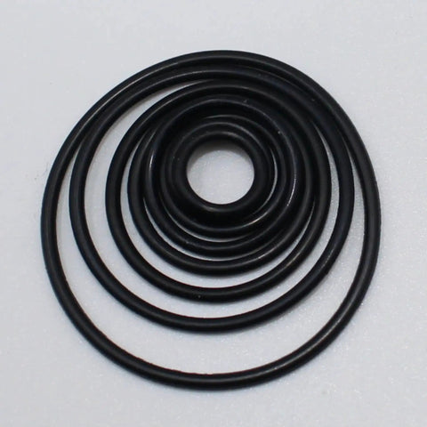 Heavy Duty ORS ORFS Flat Face O Ring Seal Kit for Hydraulic Fittings with Buna N 90 Durometer, 210 Piece Set, Eight Common Sizes
