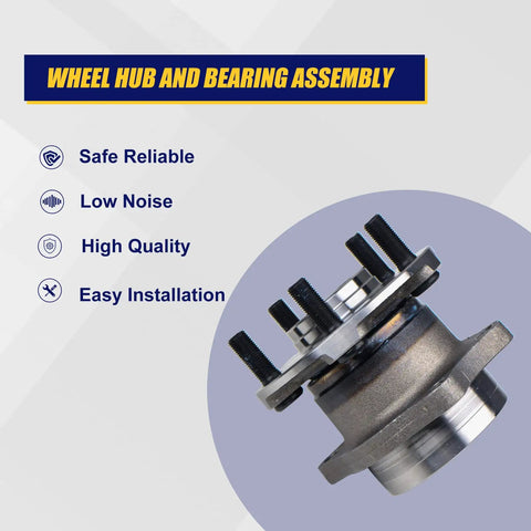 Two Piece Rear Wheel Bearing And Hub Assembly Fits 2008 To 2014 Subaru Impreza Rear 2009 To 2013 Forester Rear 5 Lug
