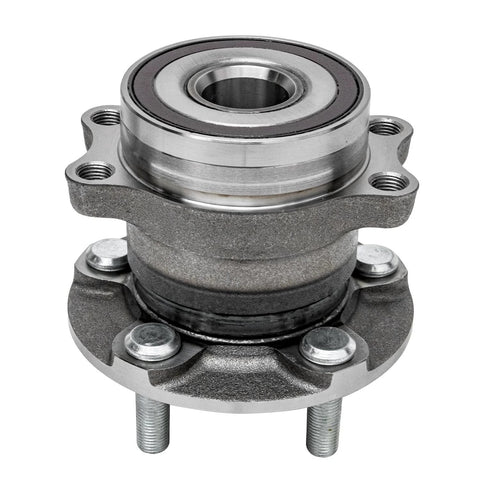 Beefy Rear Wheel Bearing Hub Assembly Five Lug For Subaru Forester 2014 To 2018 Impreza 2012 To 2021 Crosstrek 2016 To 2021 XV Crosstrek 2013 To 2015 Wheel Bearing Replacement Kit Built To Last With Durable Bearings product front view showing five-bolt and bearing components.