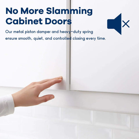 Hand closing cabinet with 40 Pack Three Quarter Inch Full Overlay Face Frame Soft Close Hidden Cabinet Hinges With Screws, 105 Degree 3D Adjustable Clip On Plate, Concealed Kitchen Cupboard Door Hinges For Quiet, Smooth, Easy Install.