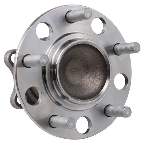 Two Piece Rear Wheel Bearing And Hub Assembly Set For Mitsubishi Lancer 2008 To 2017 And Outlander 2011 To 2012 Outlander Sport Rear Driver And Passenger Side Kit image showing wheel hub close-up