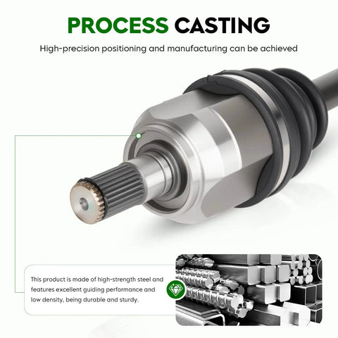 Front Right CV Axle Shaft Assembly For Sonata 2.4L 2015 2019 And Optima 2.4L 2016 2020 showing precision casting detail