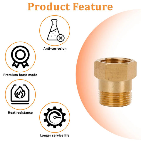 Brass 3/4 in female-to-male threaded check valve, one-way backflow preventer.