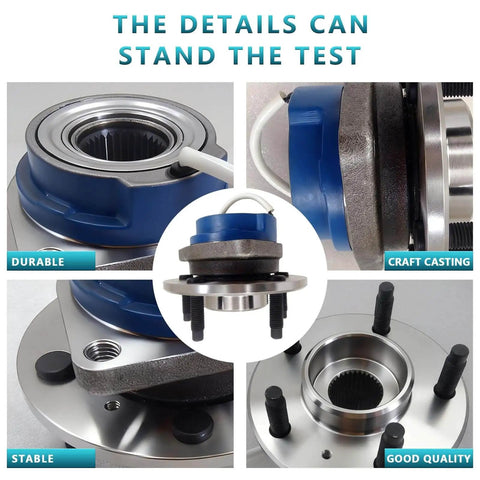 Two Front Wheel Bearing Hub Assemblies 513179 Replacement Kit for Buick Lucerne Cadillac Impala Oldsmobile close-up details