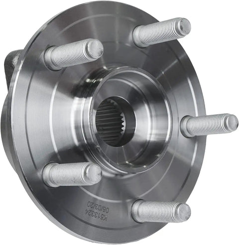 Close-up of wheel bearing hub from AWD Front CV Axles and Wheel Bearing Hubs Kit for Jeep Grand Cherokee 2011-2021 and Dodge Durango 2011-2022.