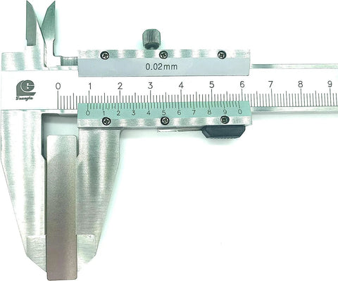 ZFZMZ stainless reed valve pair, 2-pack, for Central Pneumatic/Harbor Freight air compressors; shown on caliper for size.
