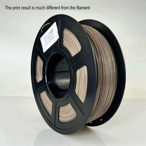 Rock Stone Colored PLA Filament 1.75mm Multi Color 1kg spool for Ender 3 and CR 10, sand yellow and brown visible, side view