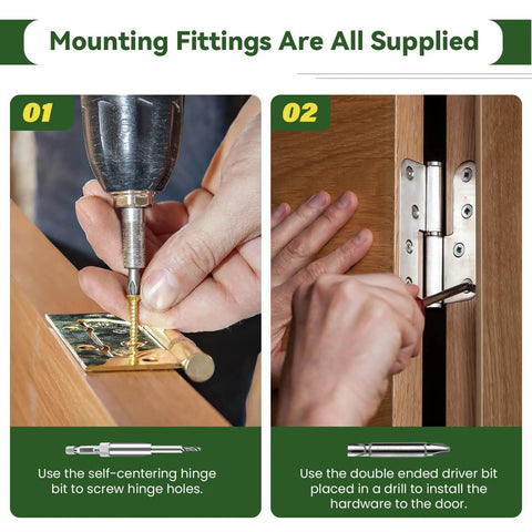 Door Hinge Jig For Router Mortiser Adjustable Three To Five Inches Length And One Quarter Or Five Eighths Inch Hinge Thickness Red DIY Friendly Tool For Precise Gap Free Door And Cabinet Hinge Installations, showing installation process.