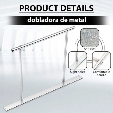 24 Inch Sheet Metal Folding Hemming Tool Bar Handle for Bending Forming Steel HVAC Duct Roof Panels Pro Grade shown with features