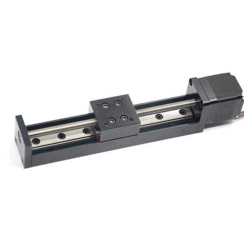 100mm Travel Mini Linear Rail Guide With Lead Screw T6x1 And NEMA11 Stepper Motor for DIY CNC Router X Y Z Linear Stage Actuator Befenybay