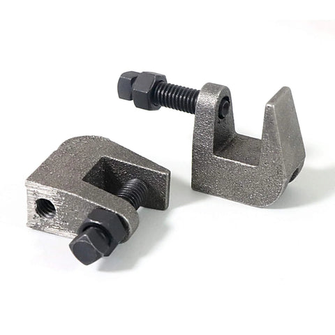NIDAYE beam clamps, iron UNC 3/8 in, 3/4 in jaw opening, wall/ceiling mount; two clamps shown