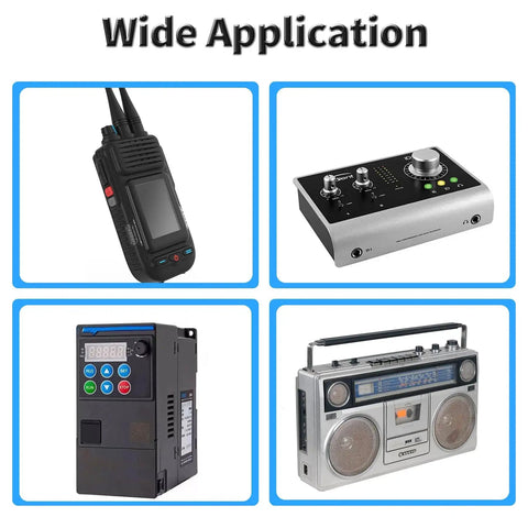 Two Pack RS25 Rotary Band Switch 4P3T wide application for radios, audio mixers, control panels, and vintage boombox.