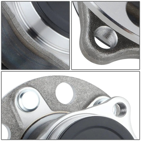 Close-up of Rear Wheel Bearing Hub Assembly For 2008 Through 2017 Mitsubishi Lancer 2WD, 2011 Through 2012 Outlander