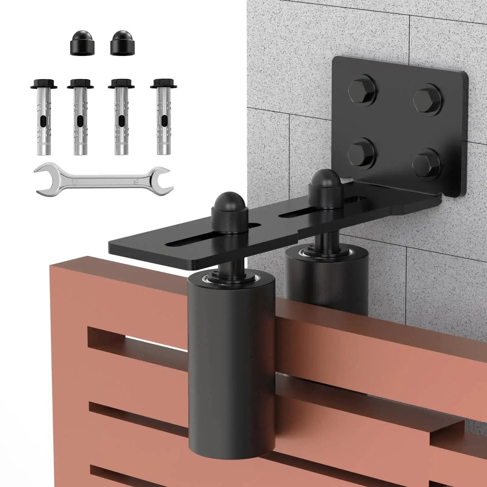 Heavy Duty Slide Gate Roller Guide With L Rear Post St...