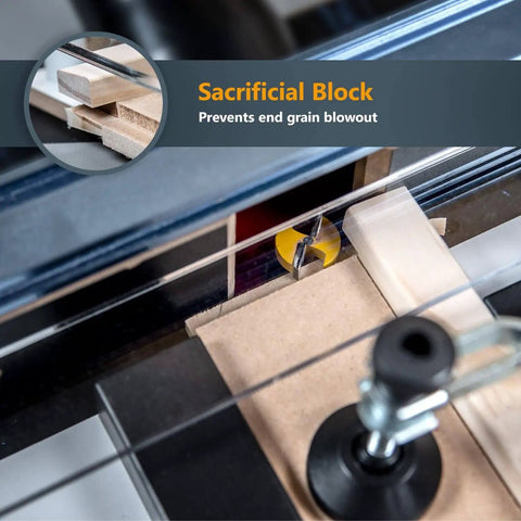 Pro Grade Rail Coping Sled For Router Tables And Jigs, Delivers Precise Cabinet Door Joints And Drawer Front Cuts
