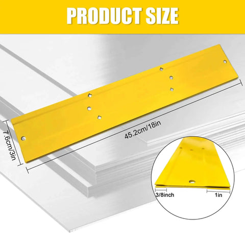Heavy Duty 18 Inch Sheet Metal Bender Hand Tool For Duct Bending And Folding, Rust Resistant 16-Gauge Steel, yellow tool size chart