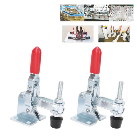 Two Pack Quick Toggle Clamps With Anti Slip Grips Built Tough For Welding Fixtures And Hold Downs Heavy Duty Iron