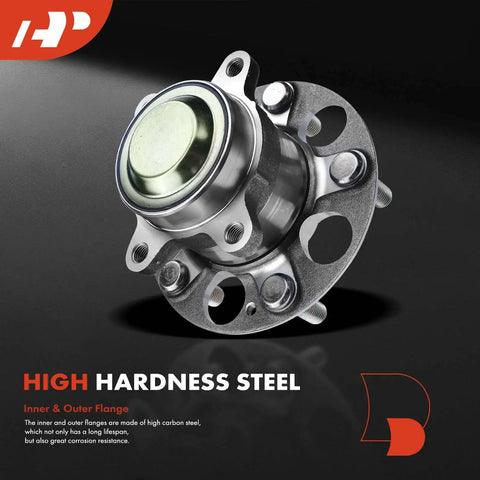 2 Pack Rear Wheel Bearing And Hub Assembly 5 Lug For Honda Civic 2013 2014 2015 And Acura ILX 2013 2014 2015, high carbon steel
