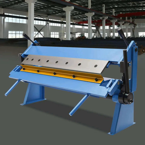 Box And Pan Brake Sheet Metal Folder 24 Inch Industrial Bender With Two Handles in metal workshop setting