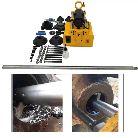 Portable Line Boring Machine For Onsite Repairs INTBUYING XDT40 1 110 Volt With About Five Foot Boring Bar Hole Capacity 45 To 180 Mm