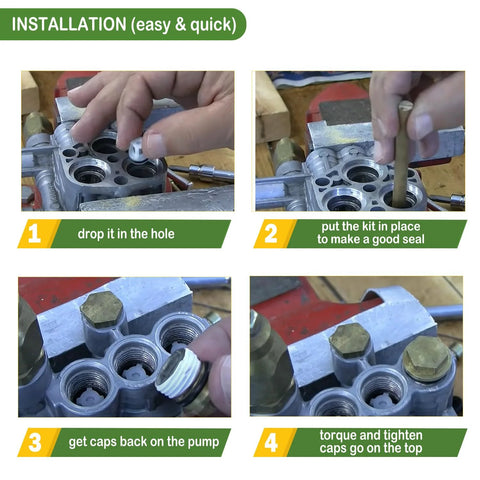 AR2233 Check Valve Kit for AR Annovi Reverberi pressure washer pumps; 4-step installation, 6-pack