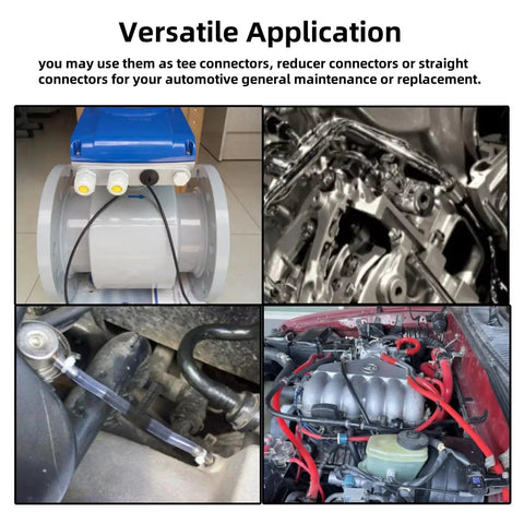 Versatile application of 159 Piece Vacuum Connector Kit With 32 Sizes Nylon Fittings for automotive maintenance.
