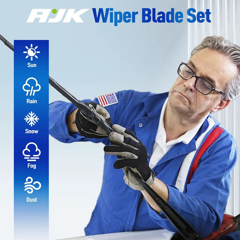 Man installing rear windshield wiper blade for Honda CR-V 2023 2025, showcasing durable silicone and easy install features.