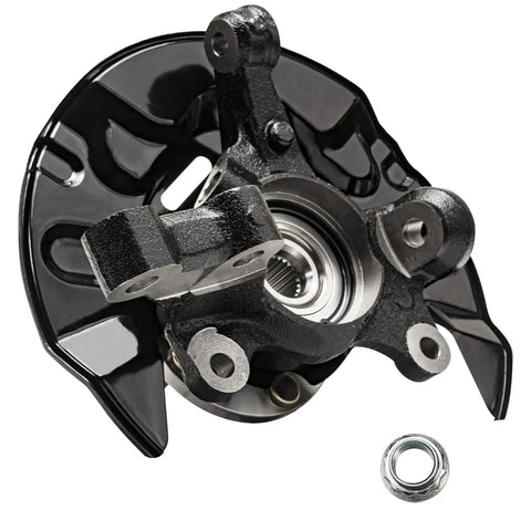 Front Steering Knuckles 2-Pack With Wheel Bearing Hubs Assembly For 2003-2008 Toyota Corolla Replacement Kit OEM Grade Drop-In Fit For 2004-2007 Models