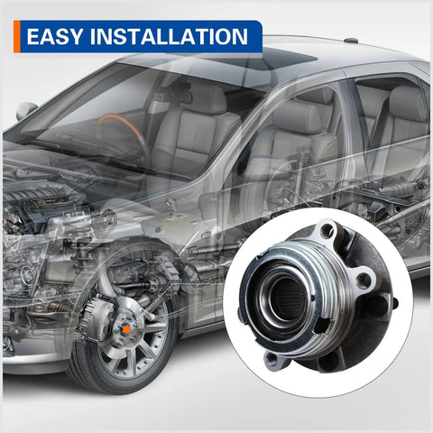 Wheel Hub And Bearing Assembly Direct Replacement For Nissan Altima 2007 2012 2 5L 4 Cylinder Models Only 5 Lug With ABS