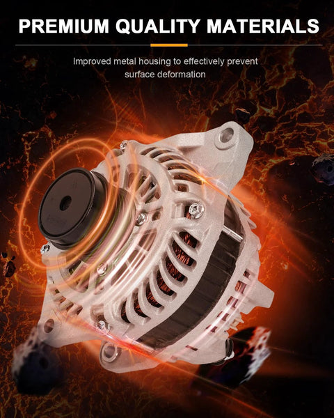 New Ready To Roll Alternator For Chrysler 200 And Sebring 2.4L 2007-2014 Compatible Models OE 11228 metal housing close-up