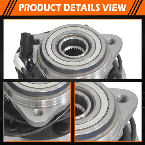 Front Wheel Hub Bearing Assembly With ABS Durable Replacement Ride Ready For Mercury Mountaineer 1997 To 2001