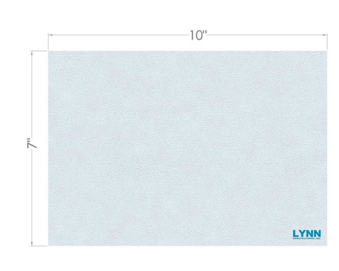 7x10 inch light-gray textured high-temp gasket sheet with Lynn Manufacturing logo