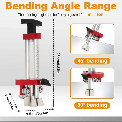 Onsite Sheet Metal Roller Bender Single Station for Roofing and Metal Fabrication, angle range from 0 to 100 degrees