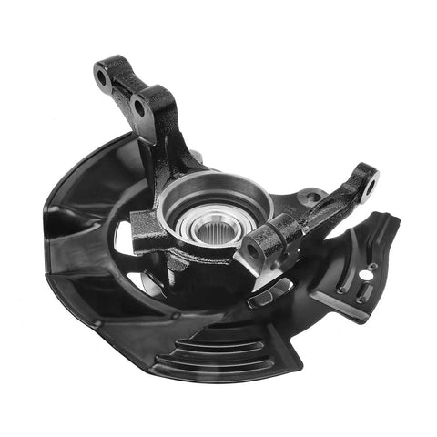 Front view of Front Right Steering Knuckle and Wheel Bearing Hub Assembly for Hyundai Sonata 2011 2012 2013 2.0L Without Sport Suspension