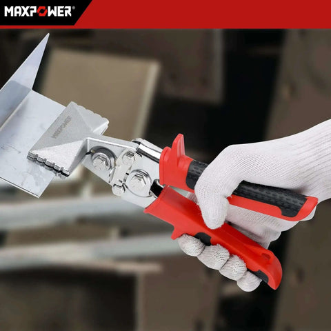 Sheet Metal Bender Hand Seamer With 3 Inch Jaw for bending and flattening metal, ergonomic non-slip handle, offset design for tight spaces