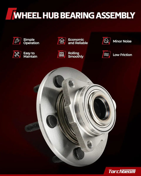 Pair Front Wheel Hub Bearing Assembly 513364 For 2013-2019 Nissan Sentra, 2013-2019 NV200, 2013-2017 Leaf, 2015-2018 City Express 5 Lug