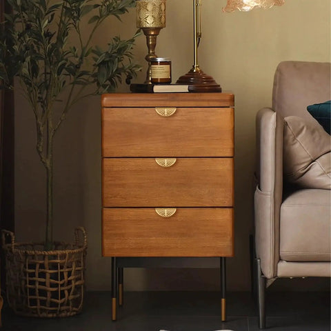 Solid Brass Edge Pulls For Cabinets And Dressers In Brushed Gold Finish Four Pack Knob And Pull Set With Smooth Polished Edges