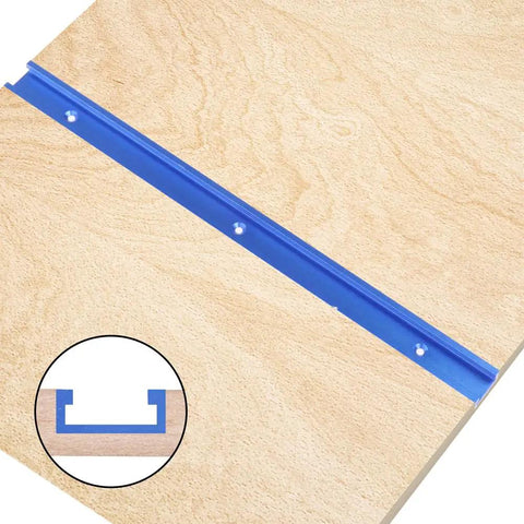 Aluminum 400mm Double Cut T Track Kit With Predrilled Mounting Holes And Wood Screws Universal Three Quarter Inch T Track For Woodworking Jigs