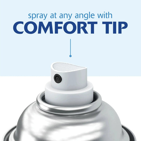 Close-up of Oil Based Spray Paint For Interior And Exterior Matte Black 12 Oz 2X Ultra Cover with comfort spray tip